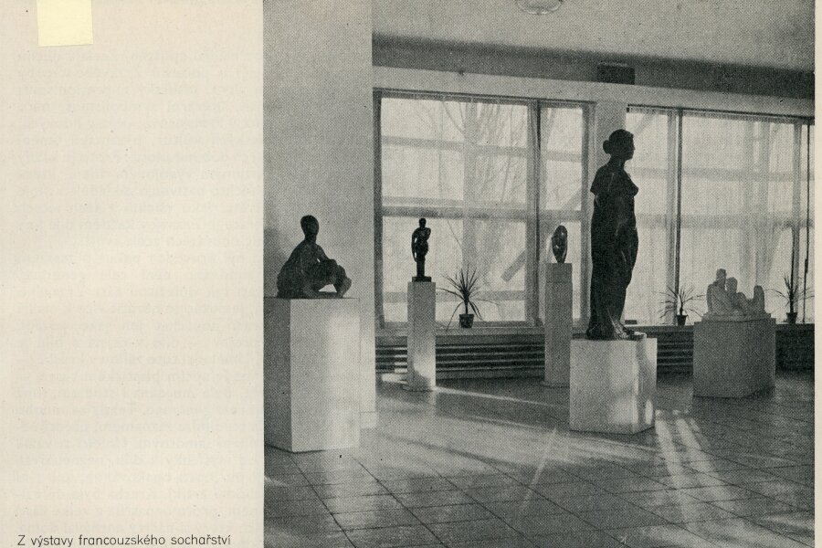 Reprodukce z časopisu: Blok, časopis pro umění, ročník II, č. 4, Brno 1948, Blok Informace o kulturní práci, s. 53